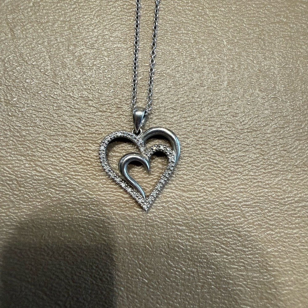 Sterling Silver Heart Pendant Necklace